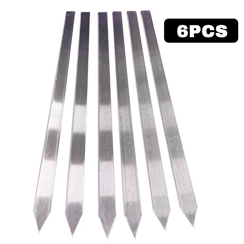 50 cm breite, flache Edelstahl-Grillspieße mit Holzgriff, Schasch, Kebab, türkische persische grillen, Koubideh, iranisch, brasilianisch, europäisch