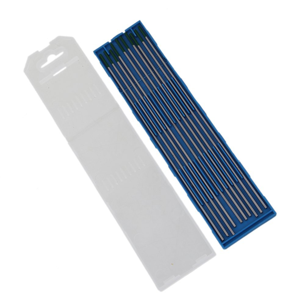 1 1.6 2.0 2.4 3.0 3.2 Mm Groene Tip 150 Mm/175 Mm Lengte Wp Model Tig Lassen Zirconiated wolfraam Elektrode Met Case Pack Van 10