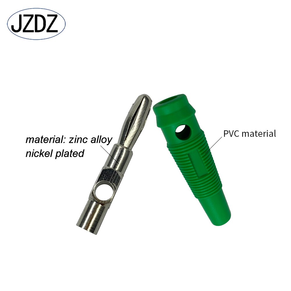 Jzdz 10 Stks/partij 4Mm Banaan Plug Elektrische Connector Adapter 5 Kleuren J.10017