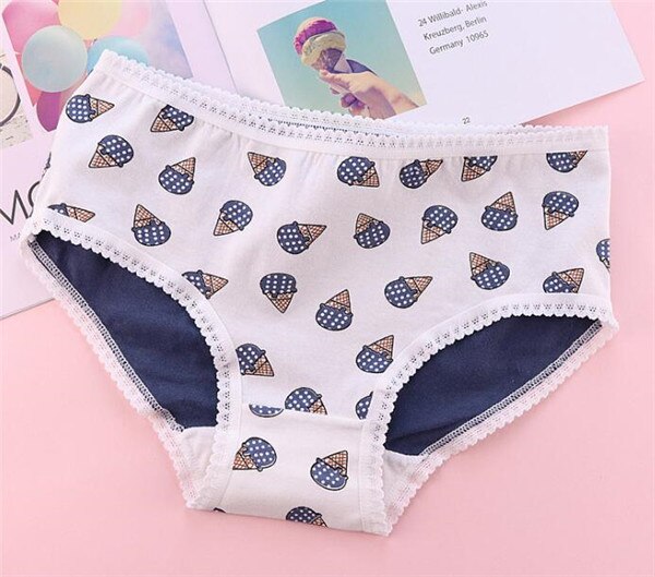 4 pz/lotto Bambini Biancheria Intima di Cotone Ragazze Slip Solid Vita Bassa Brevi Riassunti Delle Signore Comode Mutandine e boxer TWY-L231-4p