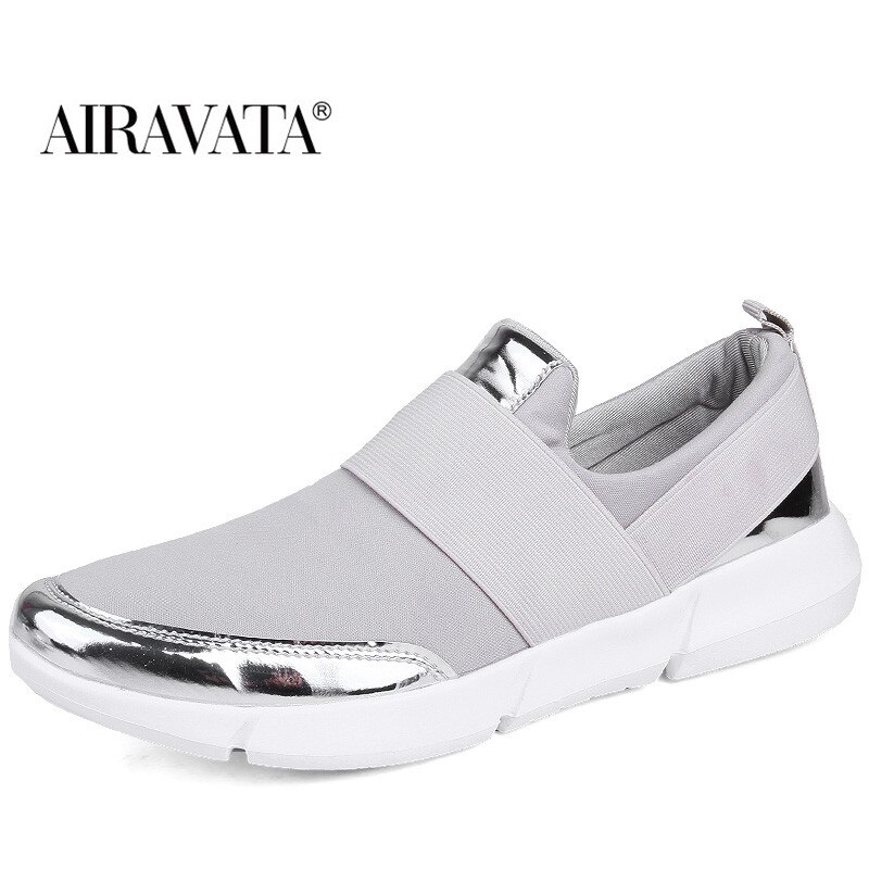 Sneakers Women Light Weight Leisure Walking Shoes Comfortable Loafers Size 35-42: Gray / 36