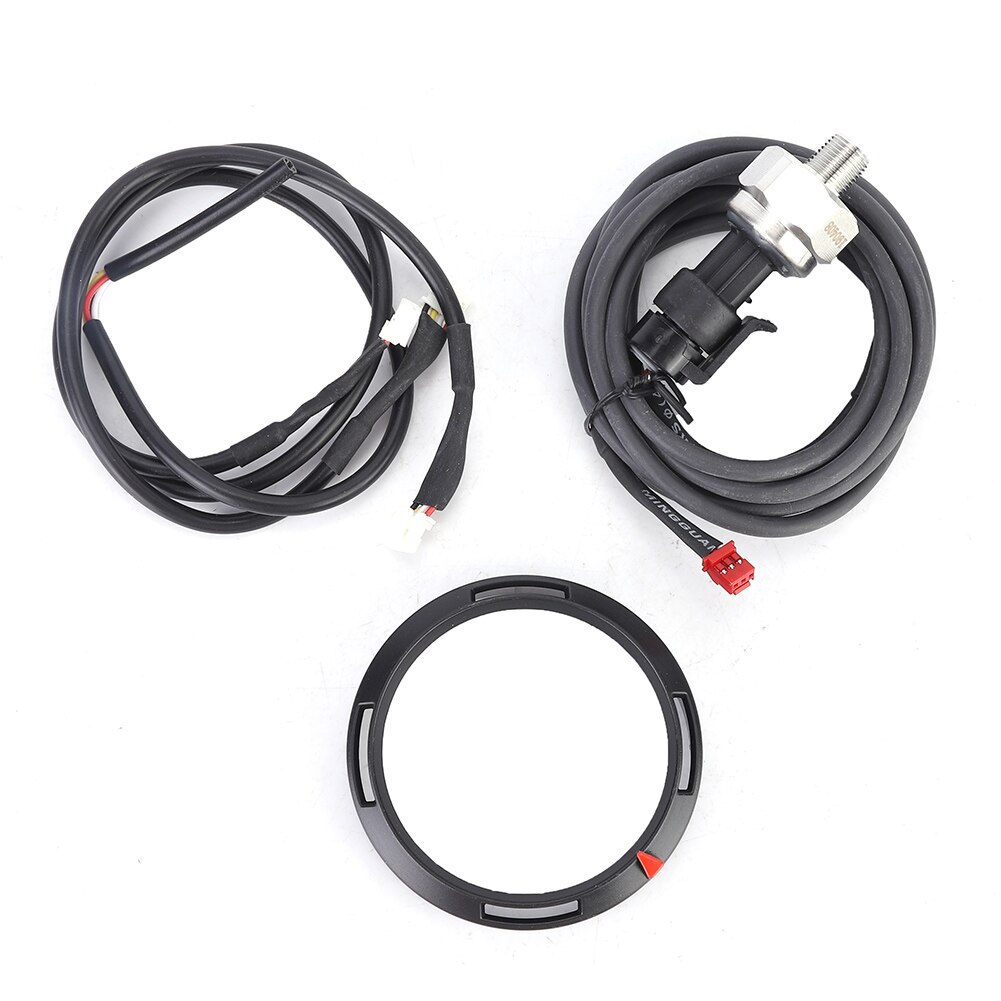 Medidor de presión de aceite de 7 colores de 2,5 pulgadas, Sensor electrónico de Motor paso a paso para vehículos adecuado para voltaje de batería de 12V