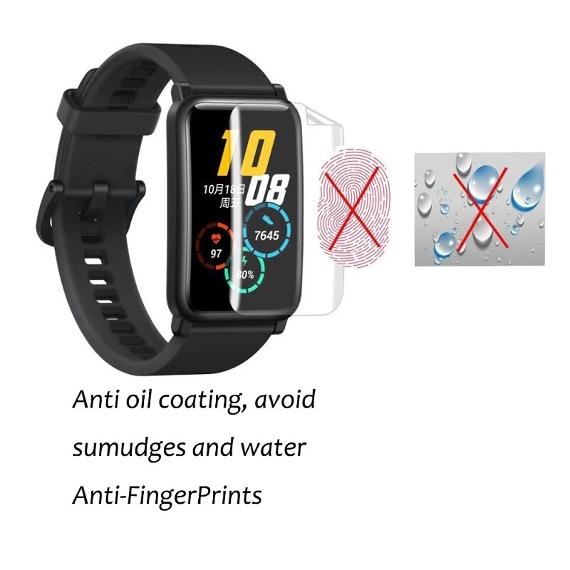 Film de protection souple et transparent en TPU, pour Huawei Watch Fit /Honor Smart Watch ES, couverture complète de protection d&#39;écran pour Huawei Watch Fit