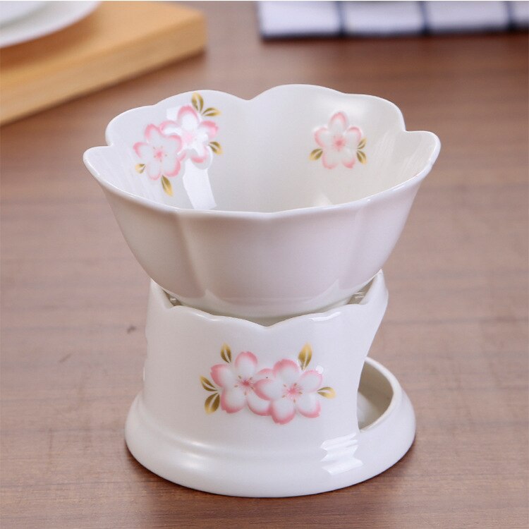 Kitchen Fondue Pot Set,Glazed Ceramic Fondue Pot for Cheese or Chocolate,Tapas,Butter Warmer Set.200 Ml.: 3