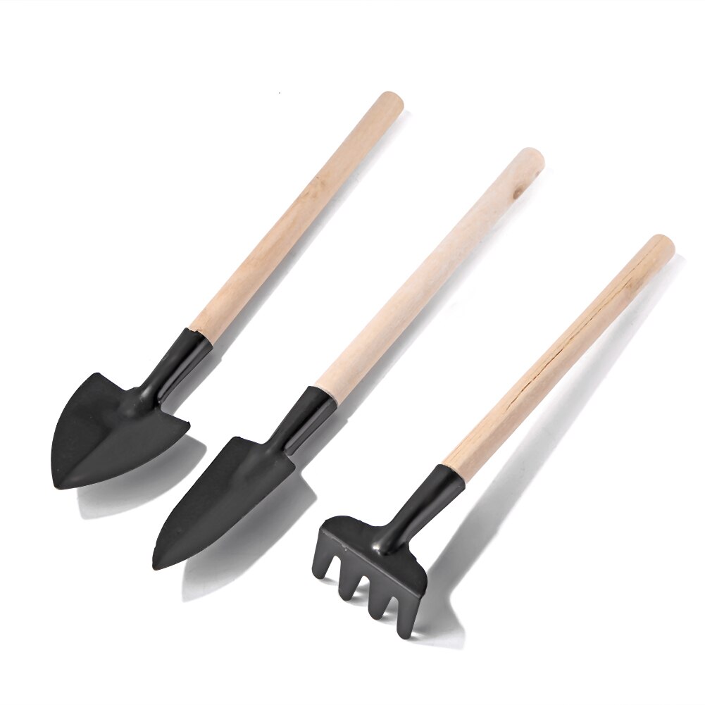 3 Stks/set Mini Schoppen Tuingereedschap Set Transplantatie Bloem Schop Hark Hand Tool Klauw Gereedschap Voor Planten Bonsai Motyka Ogrodnicza