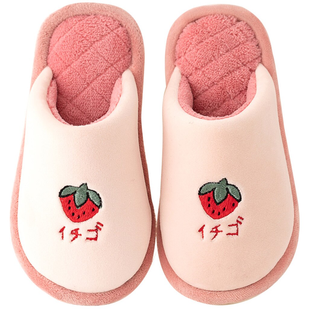 Slippers Toddler Kids Home Slippers Baby Girls Boys Cartoon Warm Indoors Floor Shoes Pantufa Infantil Flip Flops Kids Slippers: Pink / 16.5
