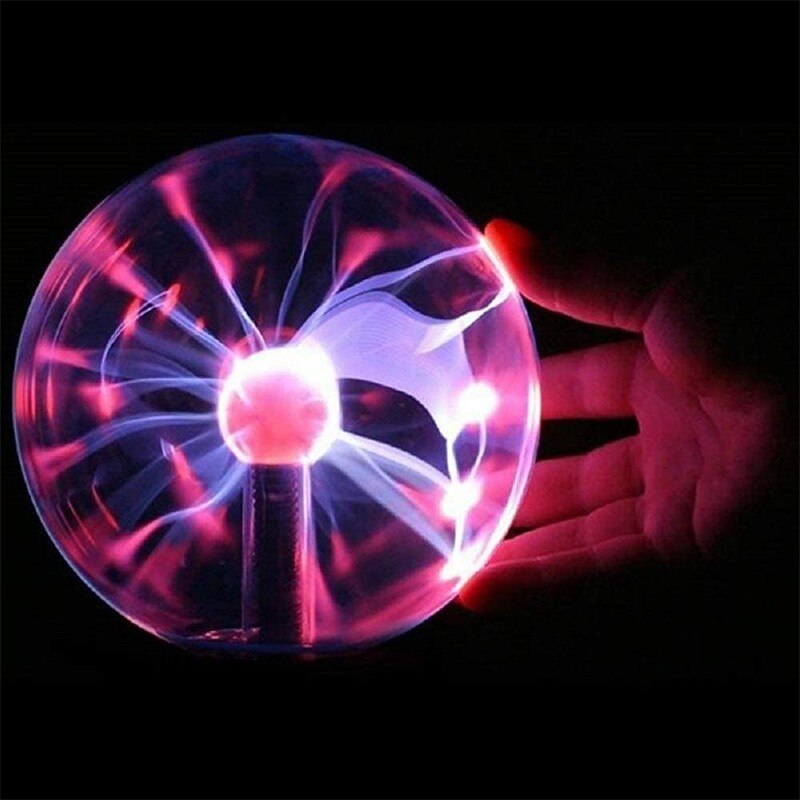 Crystal Ball Magic Plasma Ball Light Electric Lamp Night Light 4 5 6 8 Inch Table Lights Sphere Christmas Kids Glass Lamp