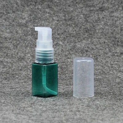 5 stk prøve genopfyldelige flasker lille sprayflaske 10ml flydende sæbe shampoo lotion plast presset pumpe mini skum flasker 10/24: 10ml -  grønne flasker