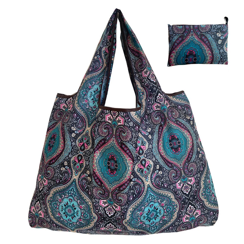 Opvouwbare Boodschappentas Herbruikbare Boodschappentassen Scheurvast Nylon Tas Geschikt Voor Kruidenier Recycling Bag Grote: 22004