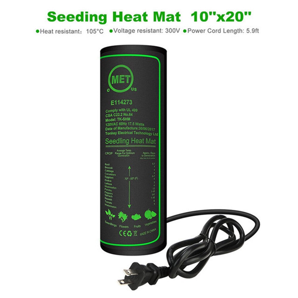 50*25cm Seedling Heating Mat Waterproof Plant Seed Germination Propagation Clone Starter Pad 110V/220V Garden Supplies