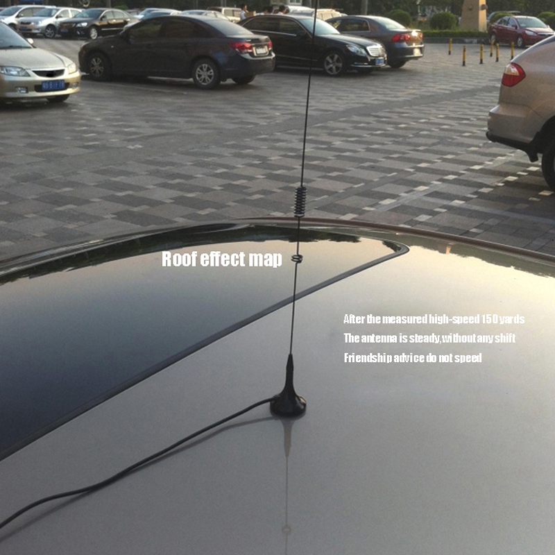 Antena de Radio de señal mejorada de alta frecuencia Fm para coche, alimentador de 3 metros, Base de succión para coche, imanes de doble cara, supersucción