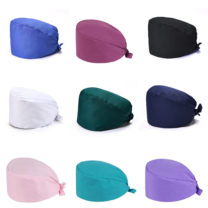Casquettes solors en coton uni, chapeau de , respirant et ajustable pour hommes et femmes, chapeau de gommage pour laboratoire de beauté, animalerie