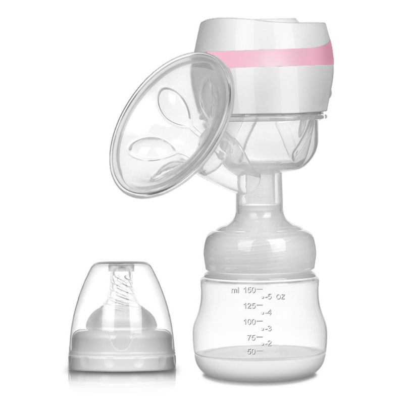 Elektrische Draadloze Borstkolf Draagbare Melk Extractor Baby Borstvoeding Assistent Tepel Zuig Massager: Roze