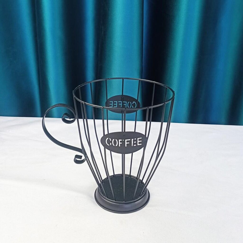 Support de stockage de dosette de café grande capacité support organisateur de café: Black