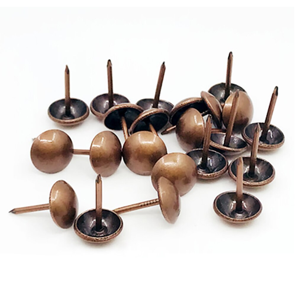 Remaches decorativos de 8MM, clavos para sofá, bolsa suave, tachuelas antiguas, 100 juegos