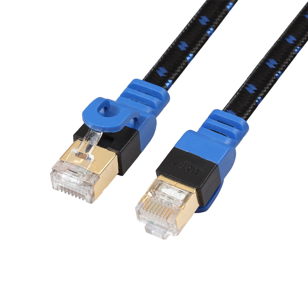 Ethernet Cable RJ45 CAT 7 CAT7 Ethernet Internet LAN Patch Network Flat Cables Cord For Router Switc 0.5m/1m/2m/5m/10m/15m/20m