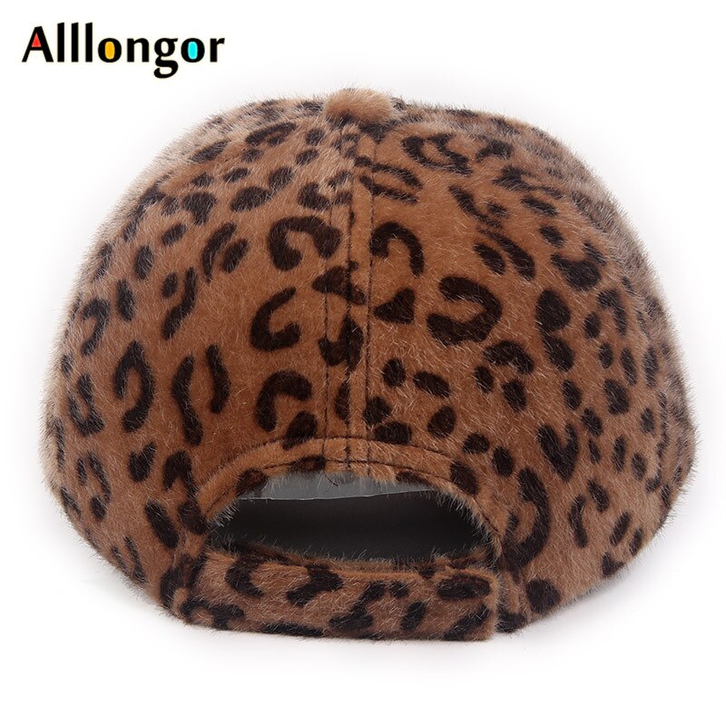 Winter Baseball Cap Women Leopard print Wool Parent-child Caps child Snapback kids hat hip hop