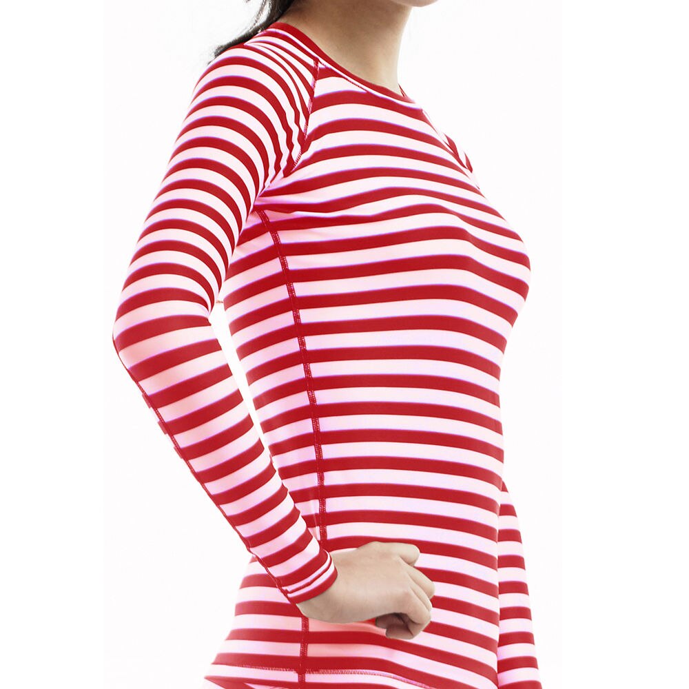 Korean Women,s Swimwear Summer Beach Rash Guard Long Sleeve Shirt- R517