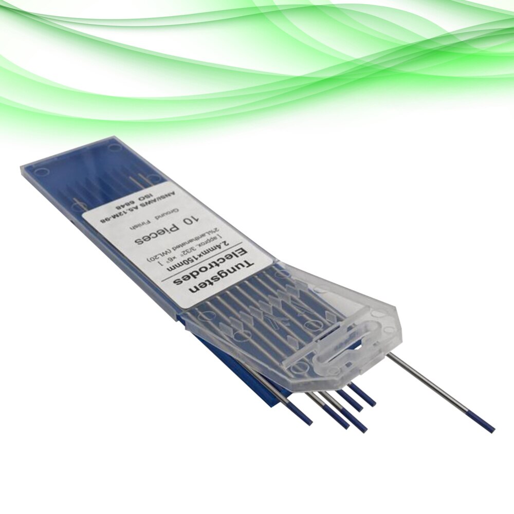 10pcs/1 Bag TIG Welding Tungsten Electrodes 2% Lanthanated WL20 Tungsten Electrode Welding Rods (1.0MM x150MM): Silver 7