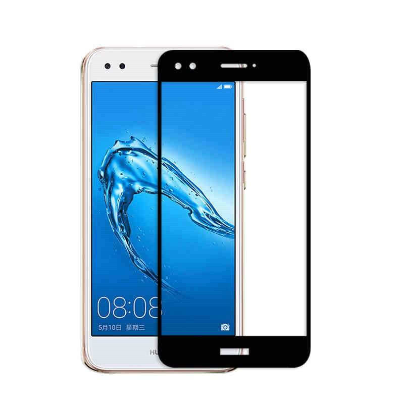 Protector de pantalla de vidrio templado para móvil, película protectora completa para Huawei P9 lite mini, Y6 Pro SLA-L02 L03 L22: black color