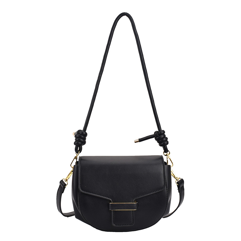 Borsa a tracolla da donna in pelle Pu borse da sella a tracolla piccole da donna di alta qualità per borse da donna Casual borse a tracolla: Black