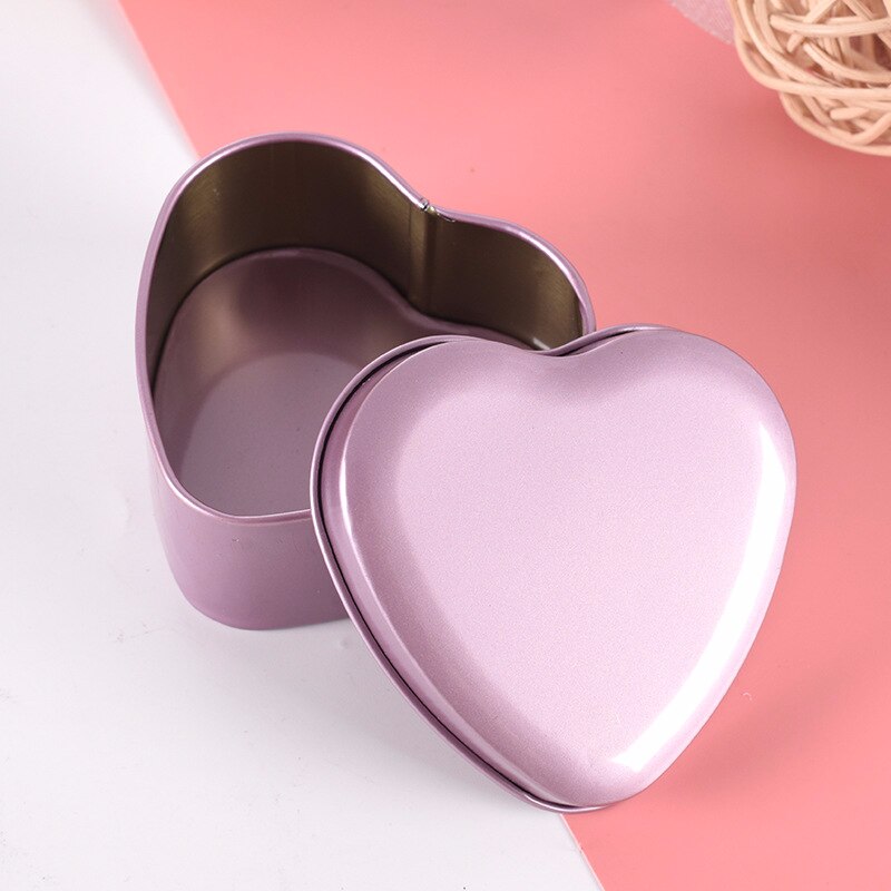 candy box heart-shaped candy box heart-shaped chocolate tin box heart-shaped candy cans iron box packaging