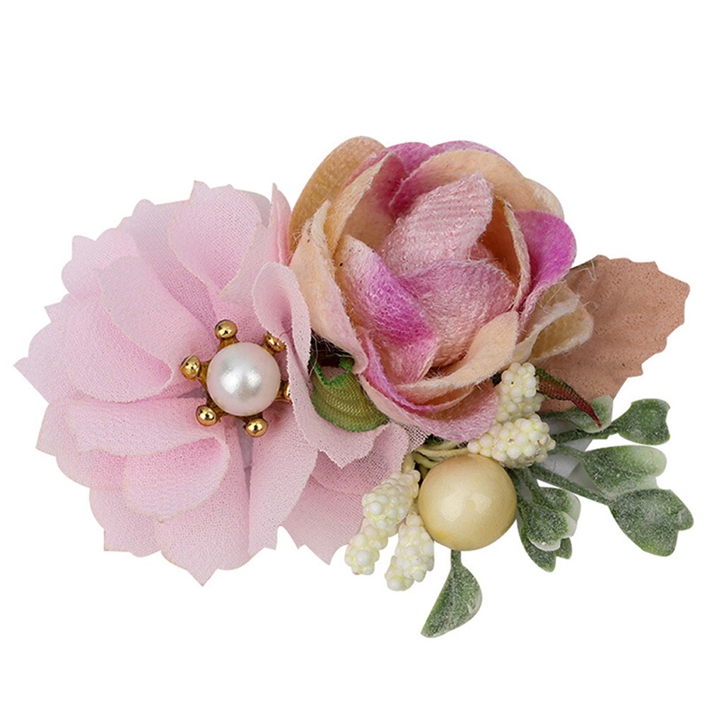 Baby Cute Artificial Floral Hair Clips Rose Pearl Hairpins For Girls Kids Hairgrips Hair Accessories Girls: 8