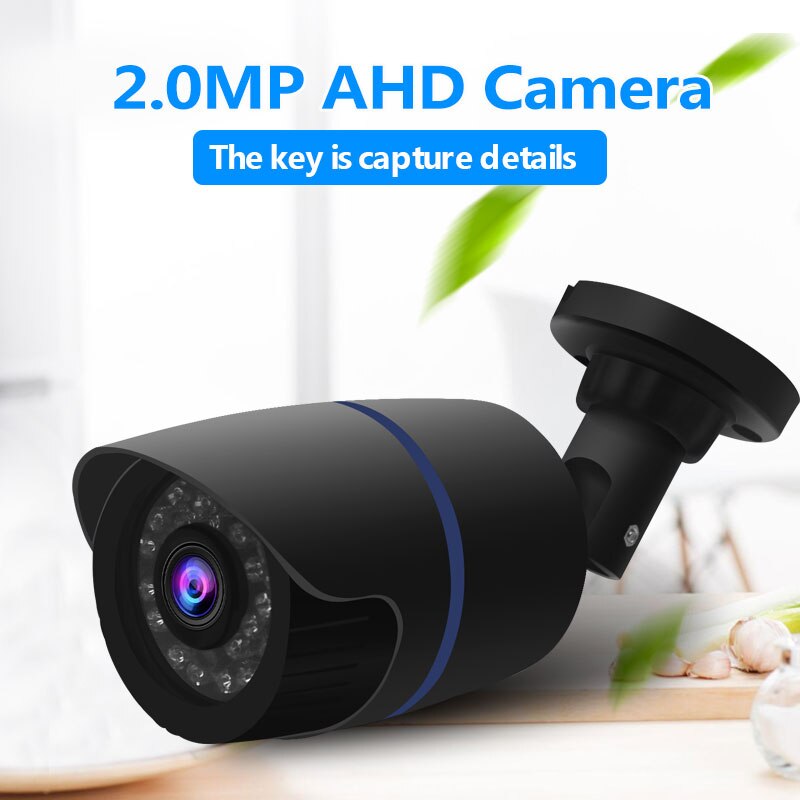 Kamera AHD 720P 1080P 4MP 5MP analogowy nadzór wysokiej rozdzielczości widzenie nocne z wykorzystaniem podczerwieni CCTV bezpieczeństwa domu typu Bullet zewnętrzna 2MP