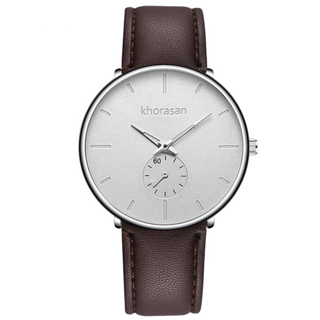 Relogio masculino herre afslappede ure minimalistiske mænd business ur mandlige rustfrit stål mesh bælte enkelt kvarts ur: Hvid -2