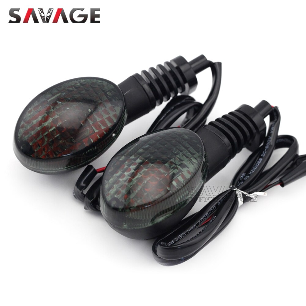 Turn Signal Indicator LED/Bulb For KAWASAKI NINJA 250R Vulcan S 650 KLX250S KLX 250/150/125 D-TRACKER Motorcycle Light Lamp Lens: Bulb Light Smoke