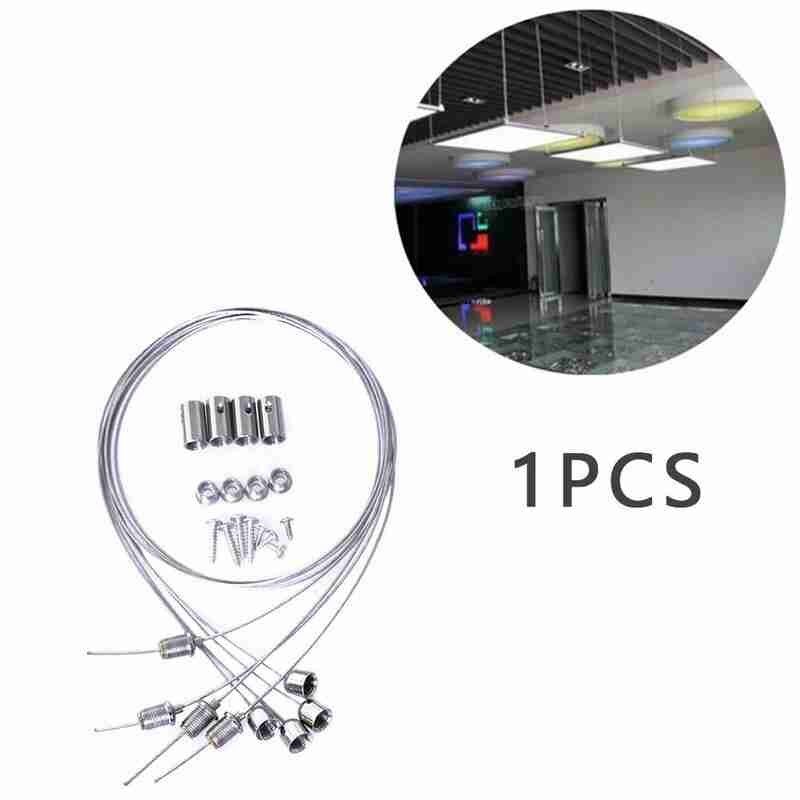Hanging Suspension Mounting Wire Accessory Kit Fitting LED Ceiling Panel Light Adjustable Rope Lamp Led