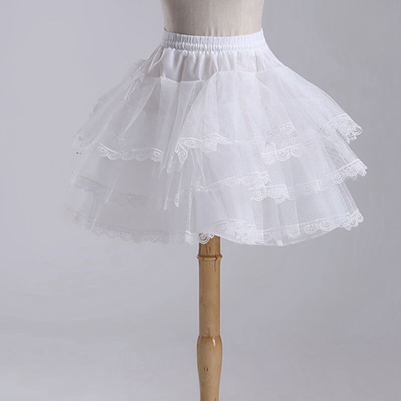 Flower girls Skirt petticoat Lace Edge Baby size Petticoat underskirt Halka pod sukienke Jupon mariage Enaguas de mujer
