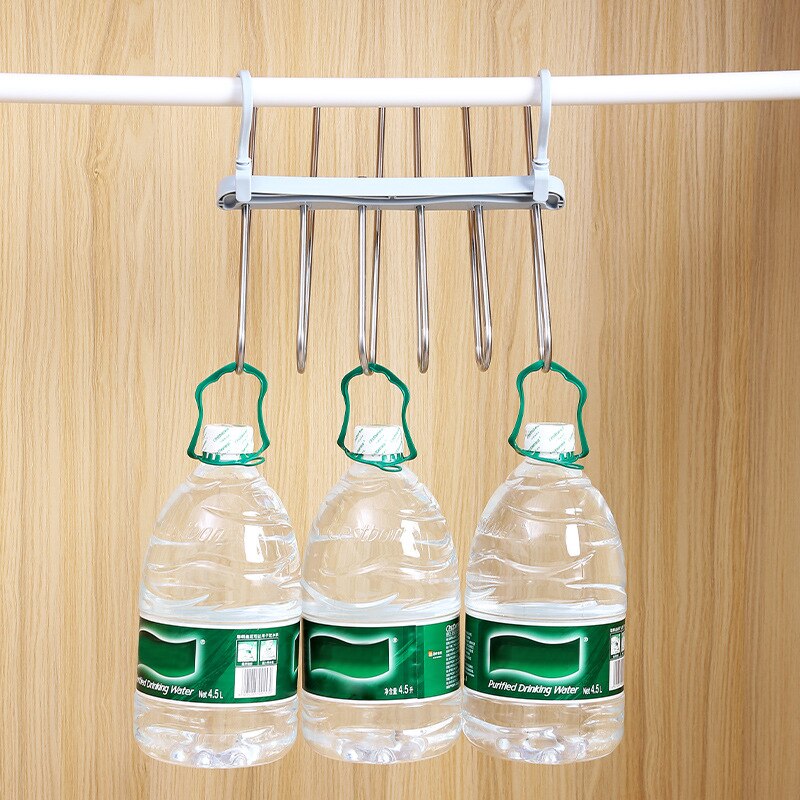 1Pc Multifunctional Folding Pants Rack Adjustable Trouser Hanger Magic Closet Storage Shelf