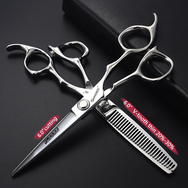 6-Inch Haarknipper, Platte Schaar, Dunne Tandenschaar, Professionele Tondeuse, Huishoudelijke Schaarset.: Ivoor