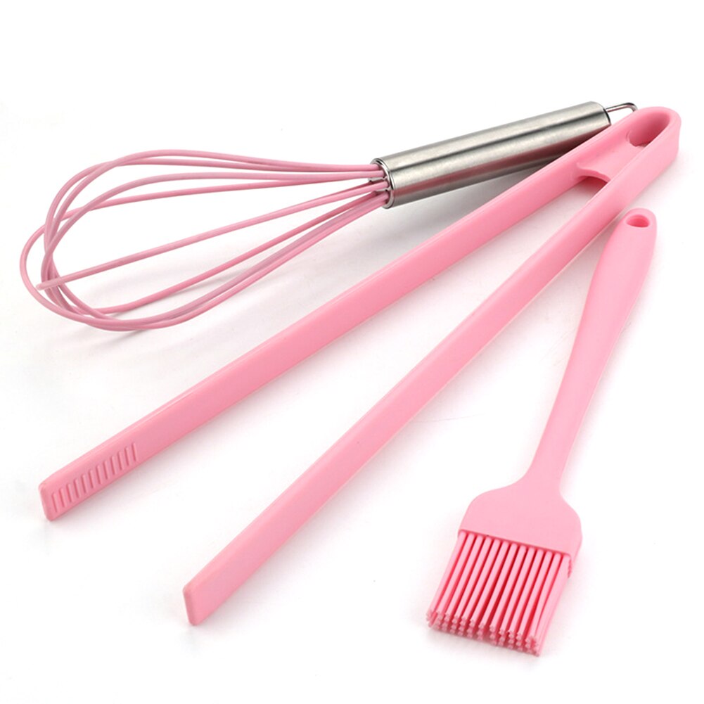 Pink Home Silicone Kitchen Utensils Baking Kit Bakery Kit Kitchenware 6-piece Scraper Shovel