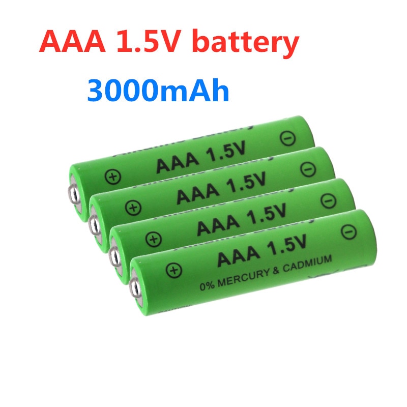 1.5 V Aaa Batterij 3000Mah Oplaadbare Batterij Ni-Mh 1.5 V Aaa Batterij Voor Klokken Muizen Computers Speelgoed Dus op +