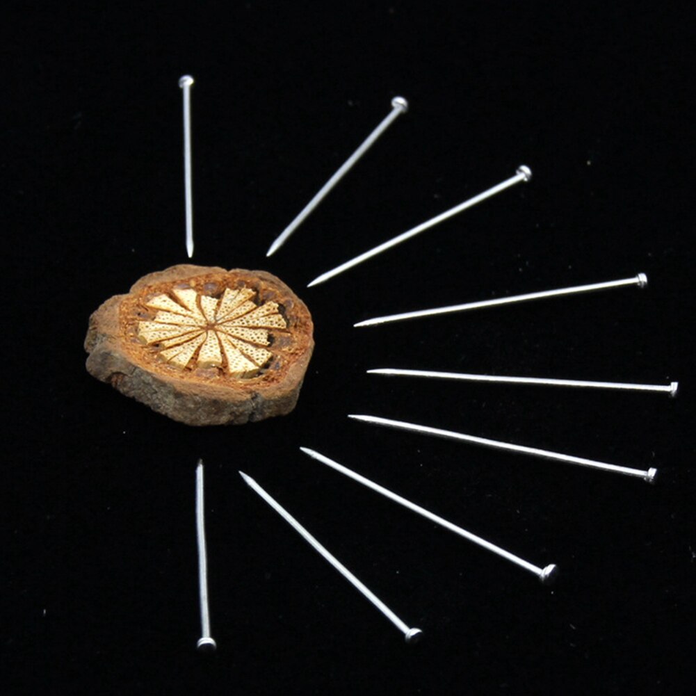 200Pcs Needle Head Pins Office Jewelry Making DIY Silver Dressmaker Stainless Steel Fine Satin Pins 25mm Accessories #734