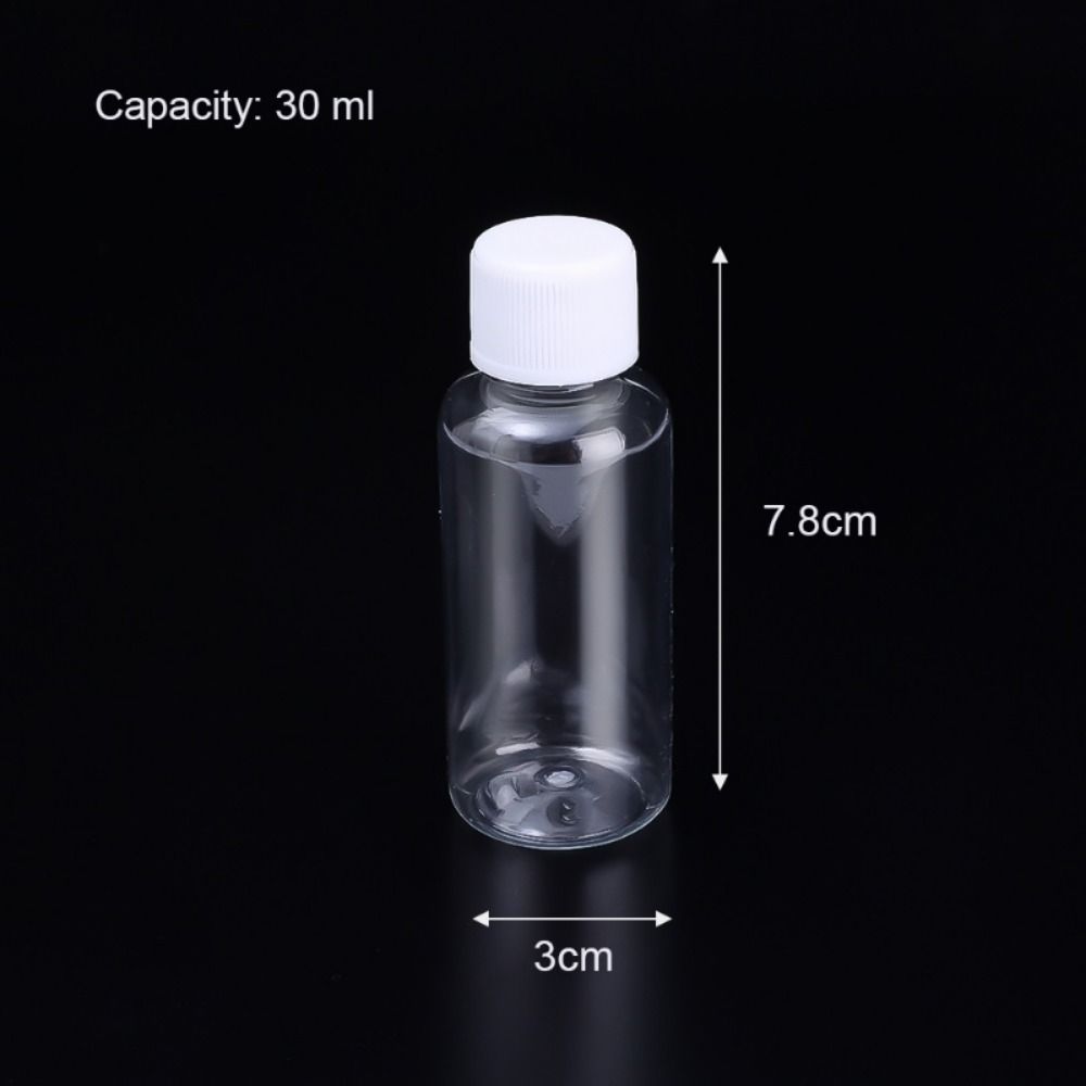 10/20/30/50/80/100ml leere Plastik verschluss flaschen wieder verwendbare Kosmetik behälter Proben flasche Shampoo Flüssig pulver Verpackungs flasche: Licht Gelb