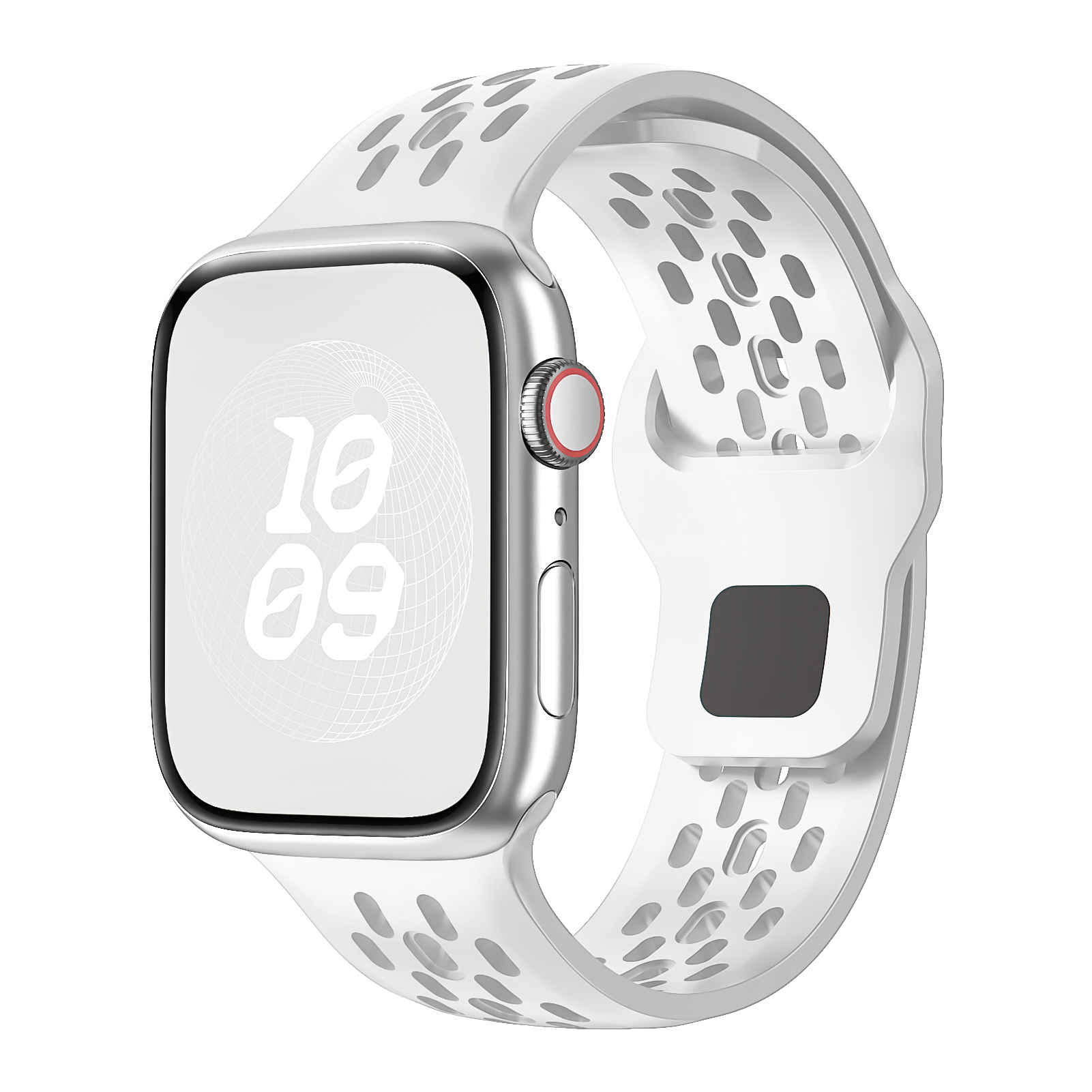 Silikone rem til apple watch rem 45mm 41mm 44mm 49mm 40mm 38 42mm 46mm armbånd correa iwatch series 10 9 8 7 6 5 3 se ultra: Rosengrøn / 20mm