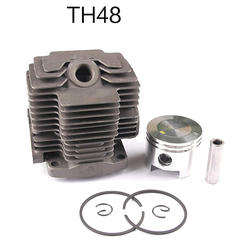 44mm th48 cilindro kit para kawasaki kbl48 kbh48 kaaz trimmer brushcutter zylinder cabeça pistão anéis pinos clipes embly