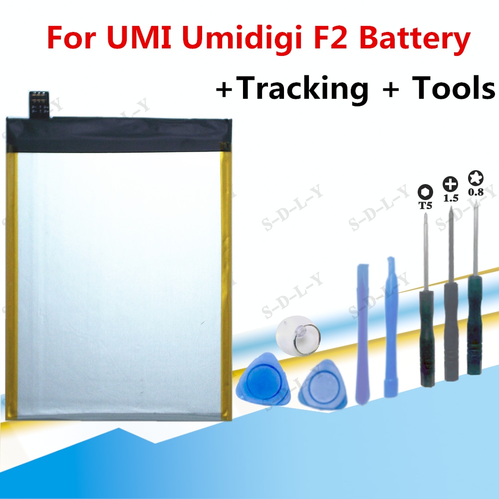 5150mAh For UMI Umidigi F2 Battery Bateria AKKU Replacement Battery For Umidigi F2 Mobile Phone +Tracking + Tools