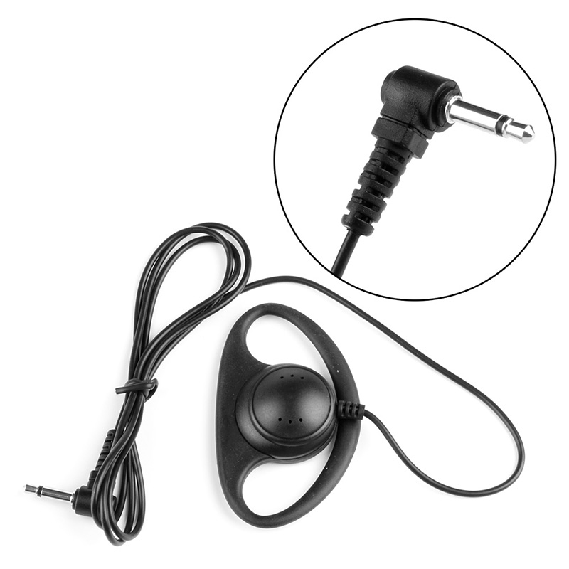 3.5mm D-Shape Only Earpiece Headset For Two Way Radios Walkie Radio