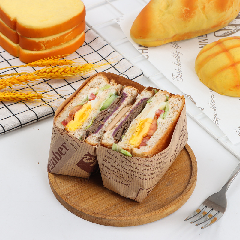 50pcs Large Size Thick Grease-proof Food Paper, Kraft Sandwich Wrapping Paper for Picnic Basket Lined Cooked Kitchen Accessories