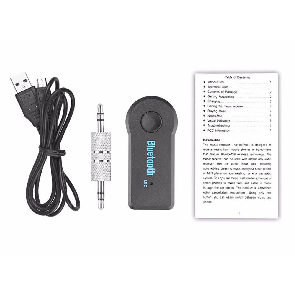 Blutooth Hifi Wireless Sound Car Aux 3.5mm Bluetooth Audio Adapter Receiver For Headphone Jack A2dp 3.5 Reciever A2dp Dongle