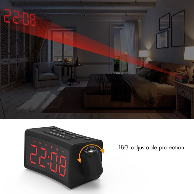 Reloj despertador vibrador para dormir, despertador para sordos y personas con problemas de audición, con agitador de cama