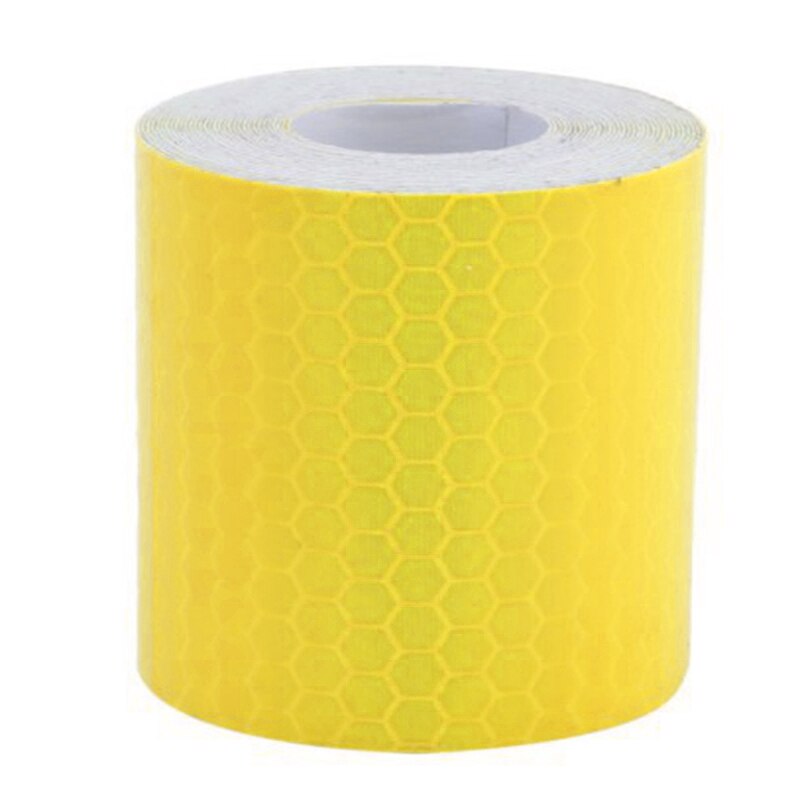 100x5cm Waterproof Warning Tape Strip Stickers Warning Light Reflector Protective Sticker Reflective Film Car Safety Mark: Yellow