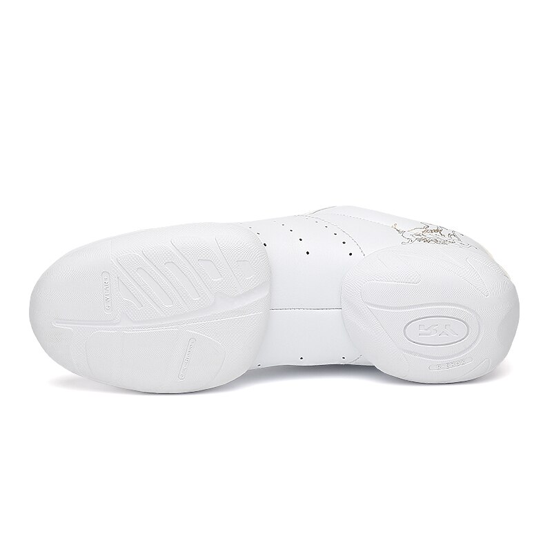 Wit Aerobic Schoenen Kinderen Volwassen Fitness Schoenen Gymnastiek Sport Jazz Dansschoenen Voor Vrouwen Cheerleading Schoenen Womens Size44