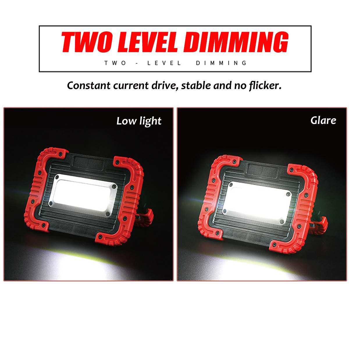 Lámpara LED COB de 380W con Usb/batería, linterna portátil, foco de luz Led para Camping, reflector Led portátil de emergencia