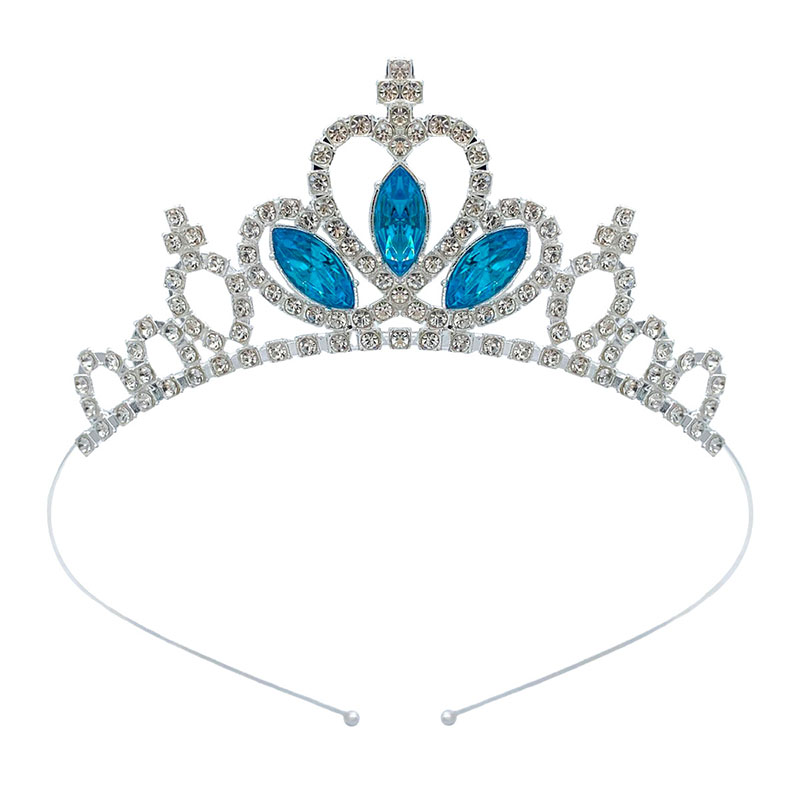 Zanlloy Kids Rhinestone Tiara Princess Headband for Girls Birthday Accessories Bridal Crystal Crown Tiara Wedding Hair Jewelry: Antique Bronze Plated