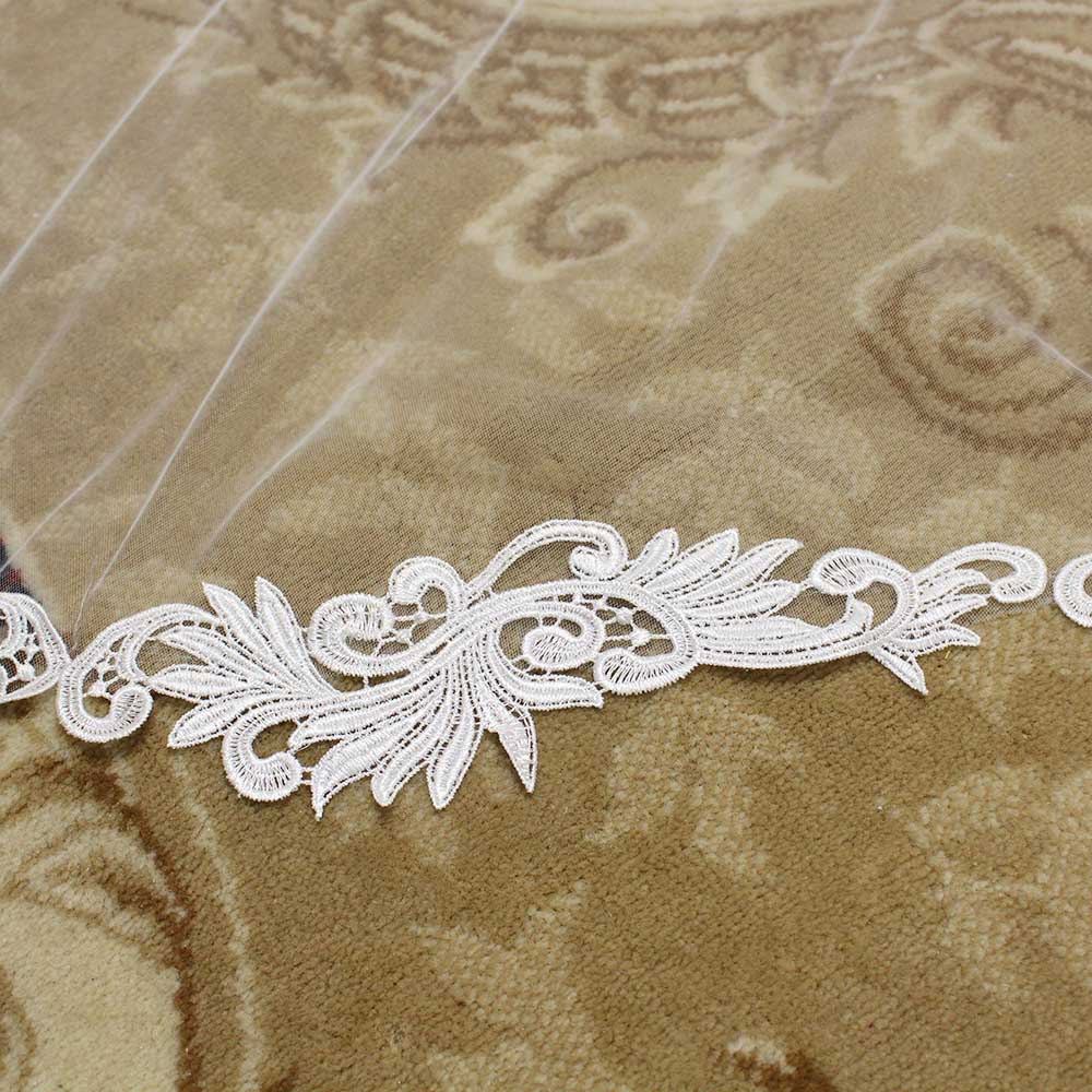 Kant Trim 3 meter wimperkant geschikt for Diy Jurk bruiloft sluier materiaal Ruffle Trim (Color : White Kant Trim 3 meter wimperkant geschikt for Diy Jurk bruiloft sluier materiaal Ruffle Trim (Color : White